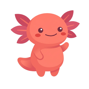 Lotl the axolotl waving